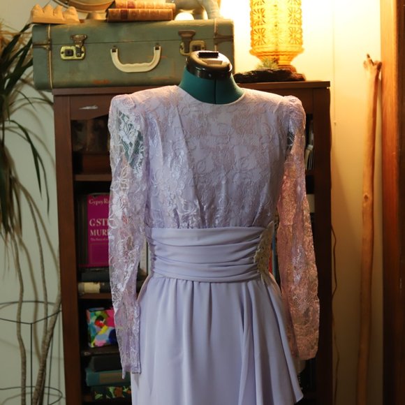 Vintage | purple lace dress - Picture 13 of 16